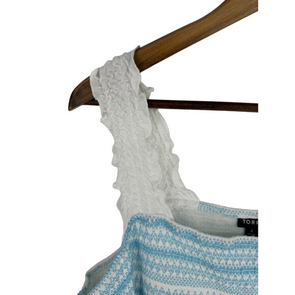 Torrid Cotton Modal Slub Square Neck Smocked Babydoll Tank Size 4X - Picture 3 of 10